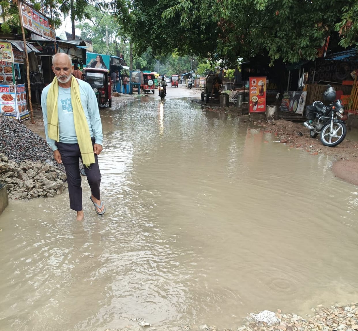 Relief from rain, but waterlogging adds to the woes.