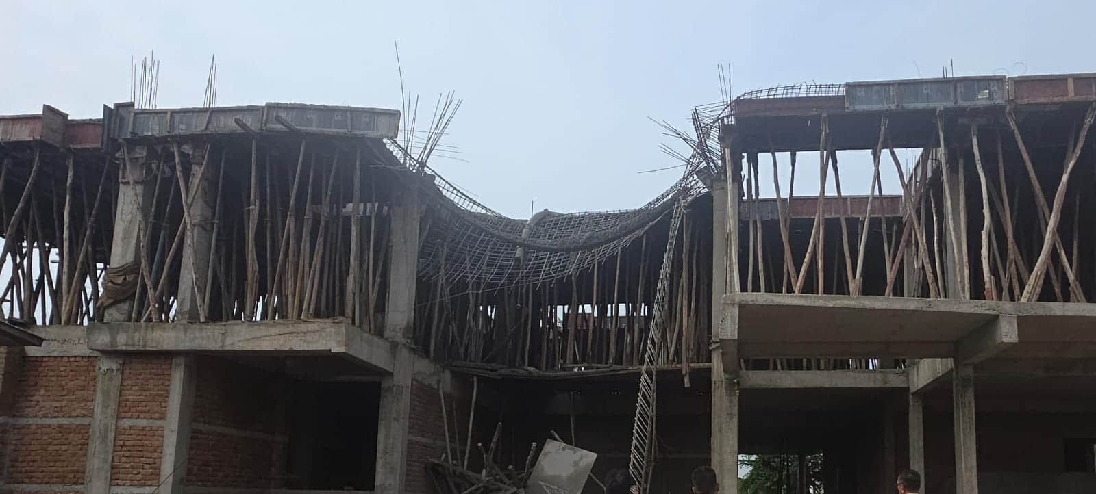 घटना के बाद मकान की तस्वीर।