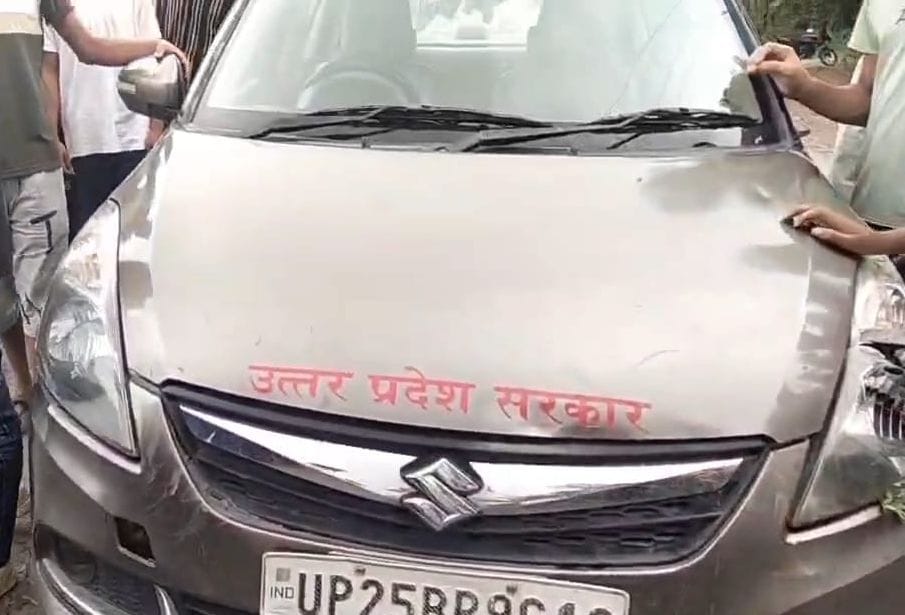 Pedestrian injured after being hit by car; PWD Junior Engineer detained.