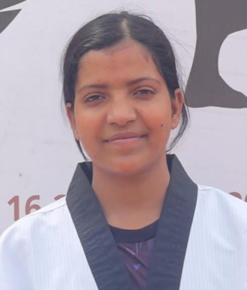 Kanchan is empowering girls by teaching them Taekwondo.