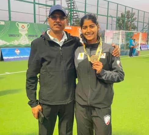 Ishika selected for the Indian women's hockey team for the Asian Games.