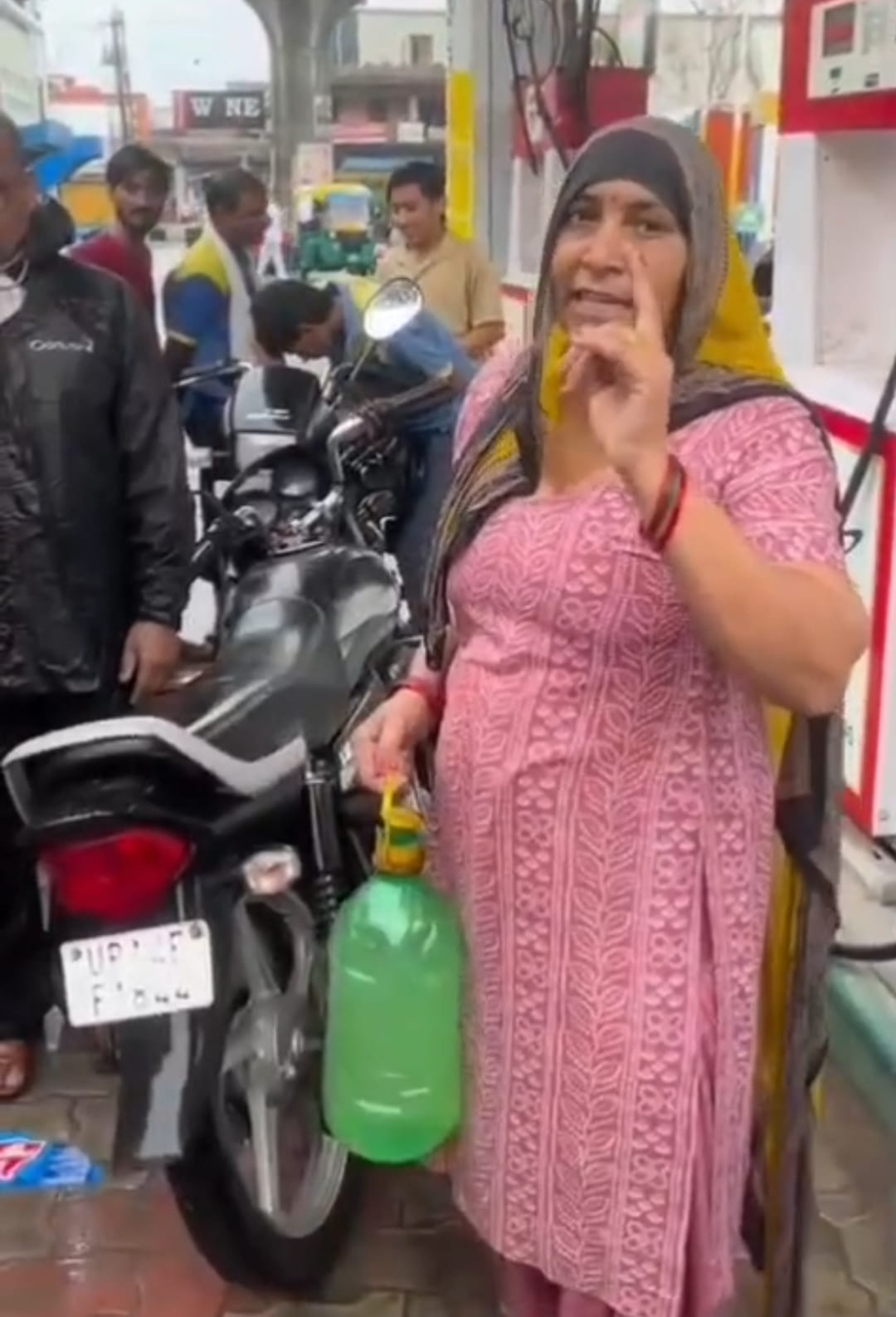 People created a ruckus, alleging adulteration in petrol