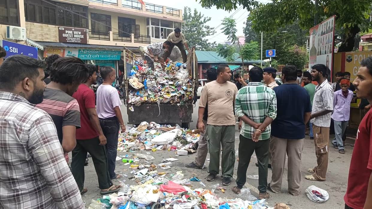 safai employees pradarshan in nahan