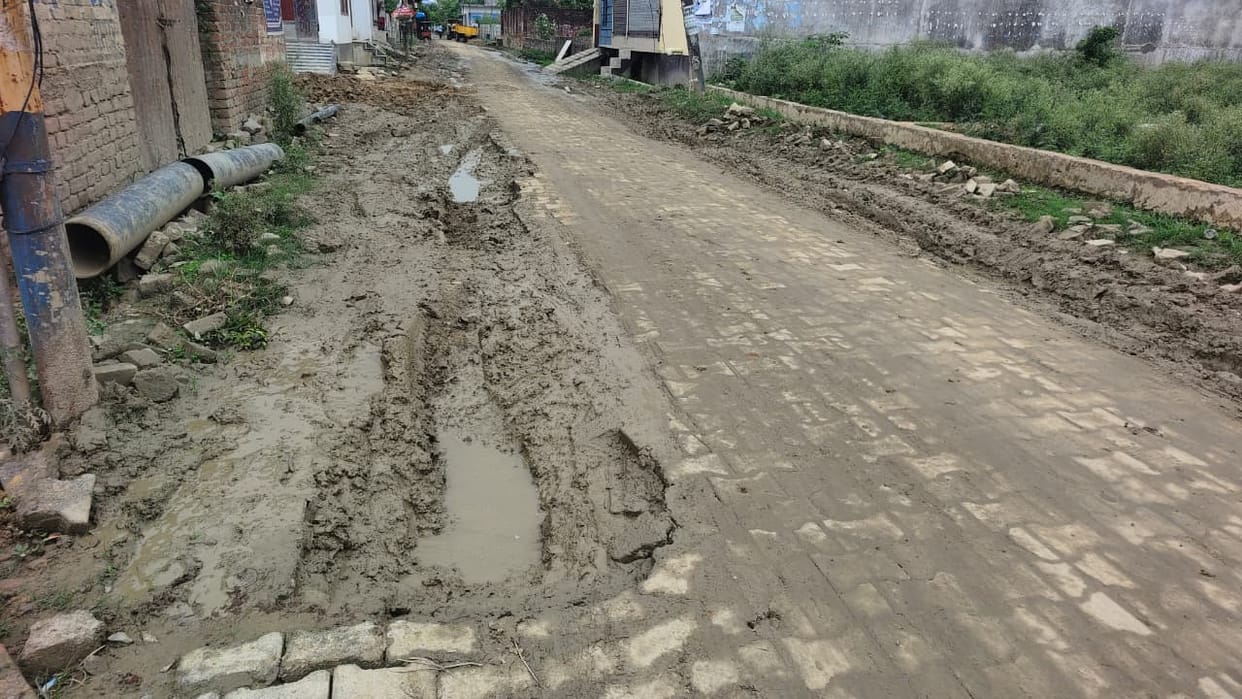 Roads dug up for gas pipeline, responsibility buried