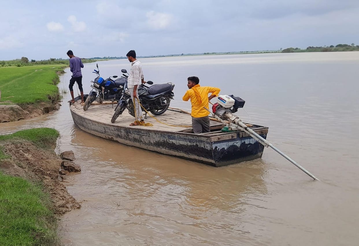 The Ghaghara's mood is shifting by the hour; anxiety is mounting in riverside villages