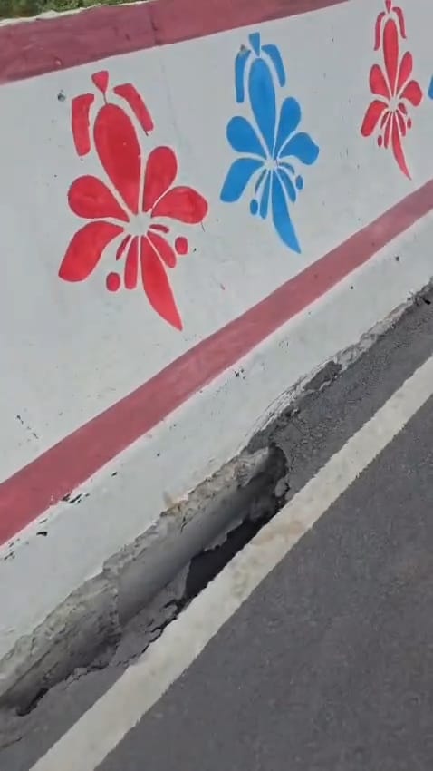 Video of a pothole on the green corridor road goes viral again.