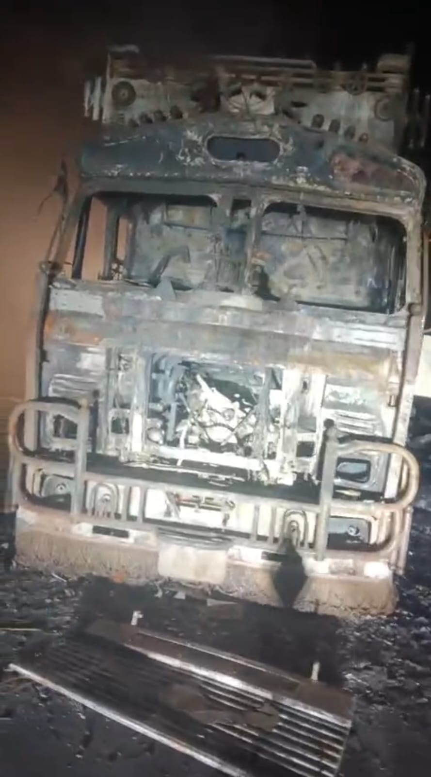fire in truck