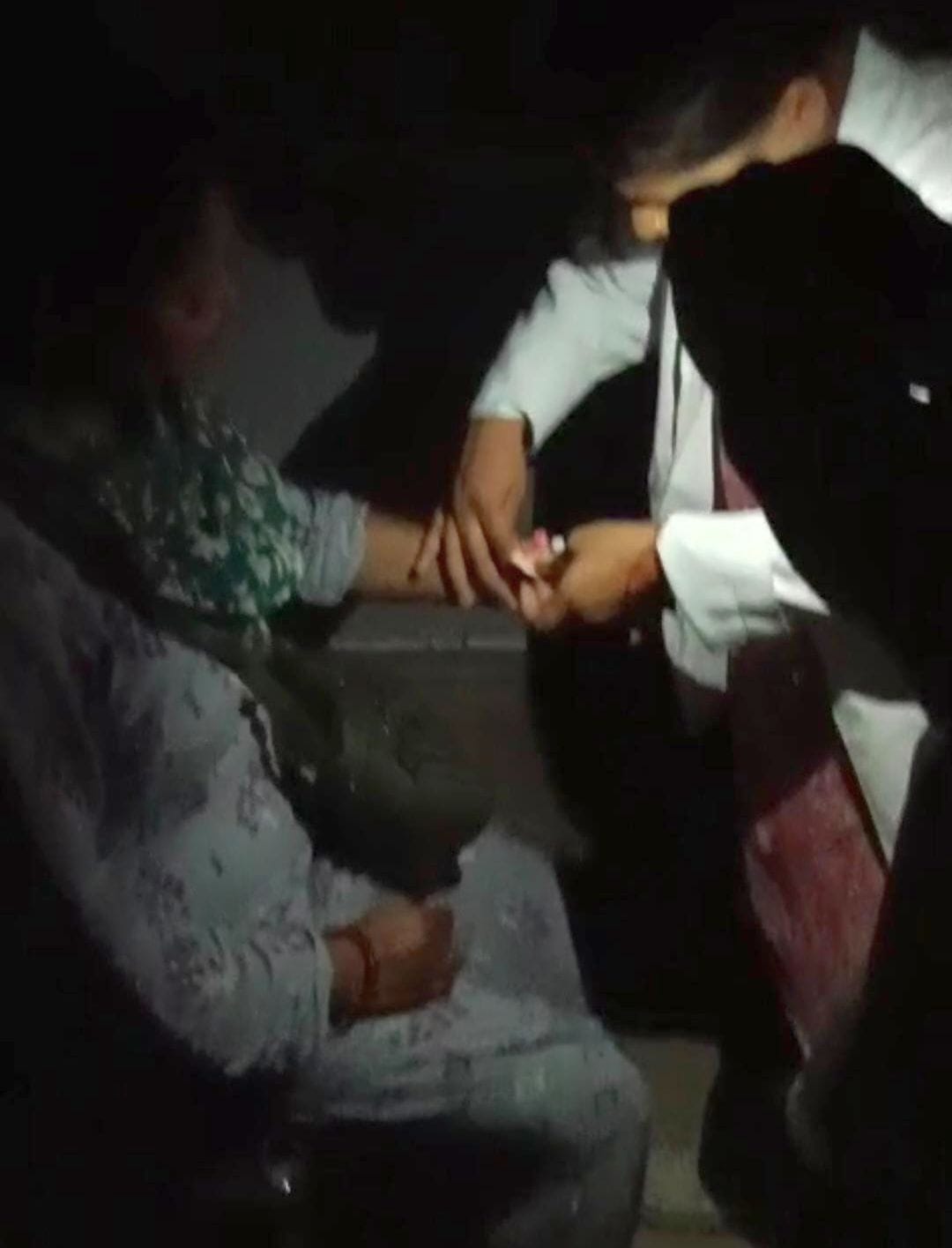 Treatment at Lokbandhu Hospital's emergency ward was carried out by torchlight