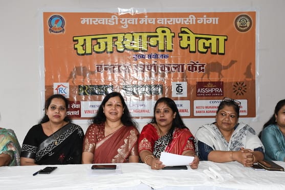 Jaipur's attire and Surat's jewellery will be on display at the Rajasthani fair.