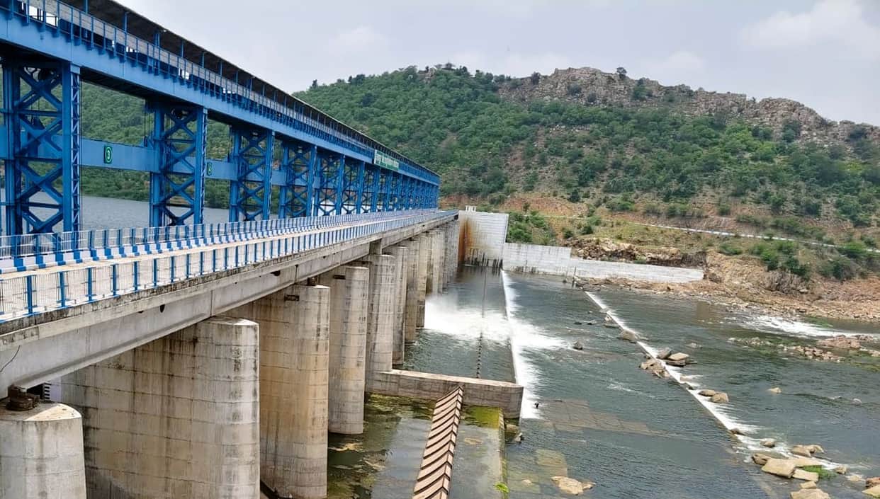 1,100 cusecs of water released into the river from Lahchura Dam.
