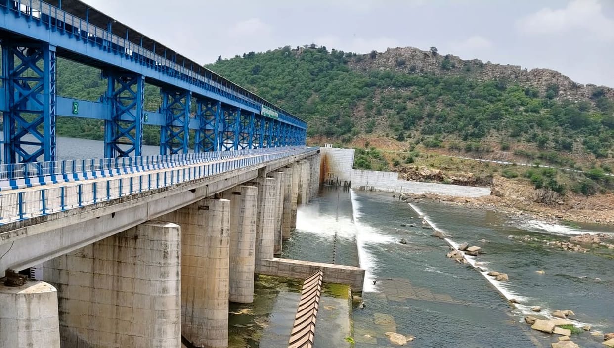 1,100 cusecs of water released into the river from Lahchura Dam.