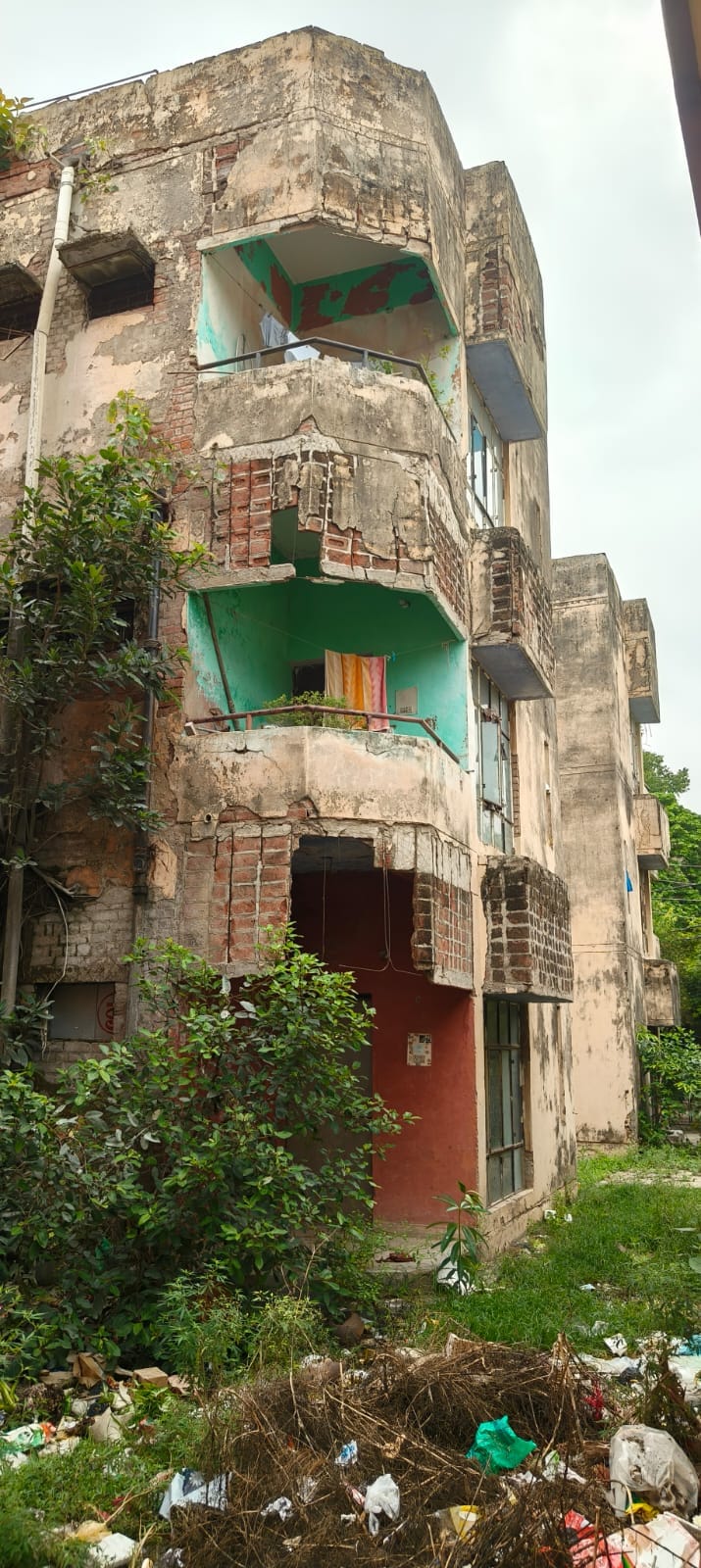 'Silent terror' in the shadow of dilapidated buildings in the city.