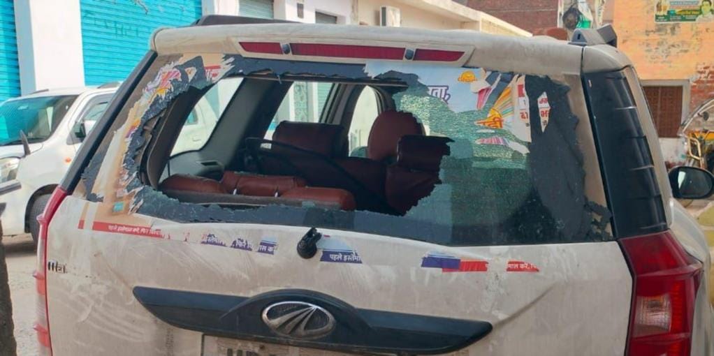 Threatened the owner with death after smashing the car windows.