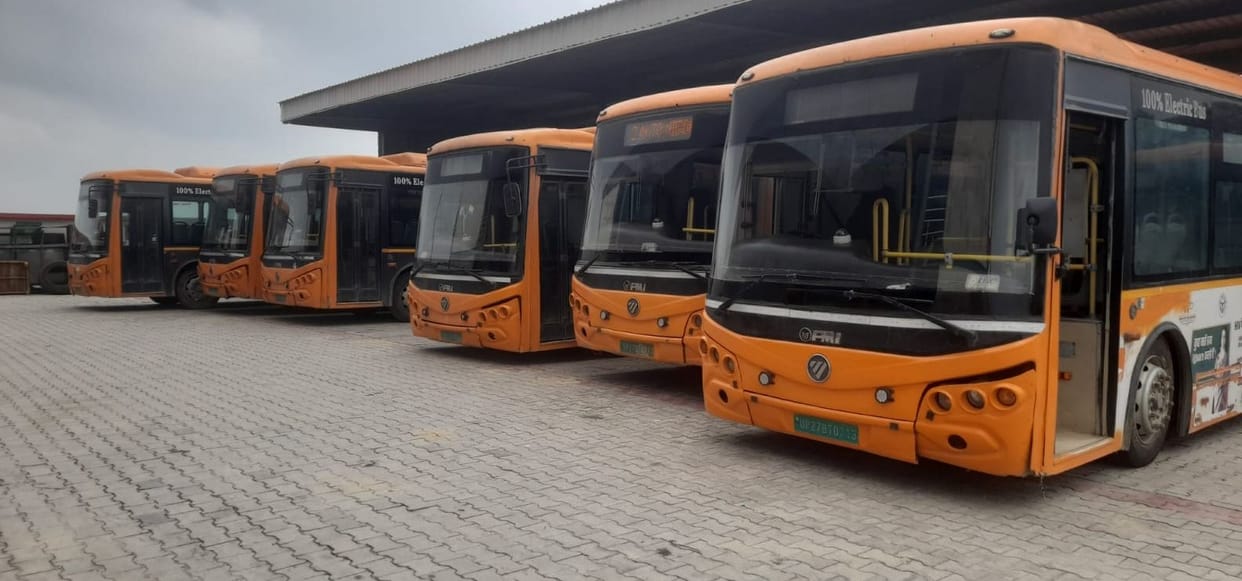 E-bus operations halted for three days... administration failed to get the road repaired.