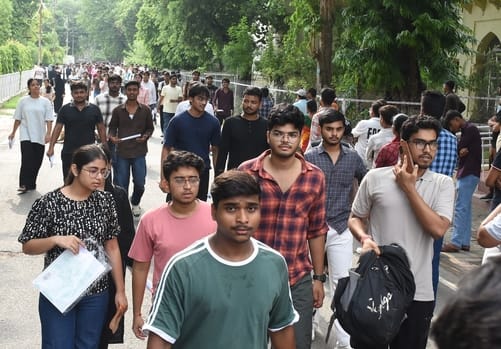 Students at Lucknow University launched a campaign against the fee hike.
