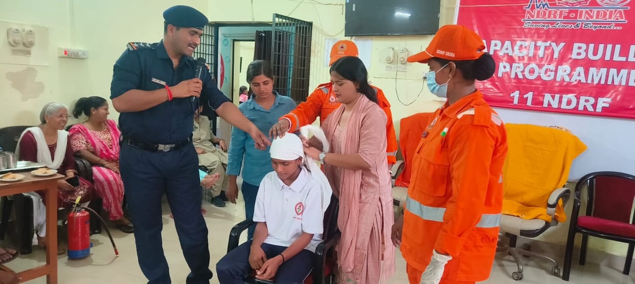 Girls' home students learn disaster prevention techniques