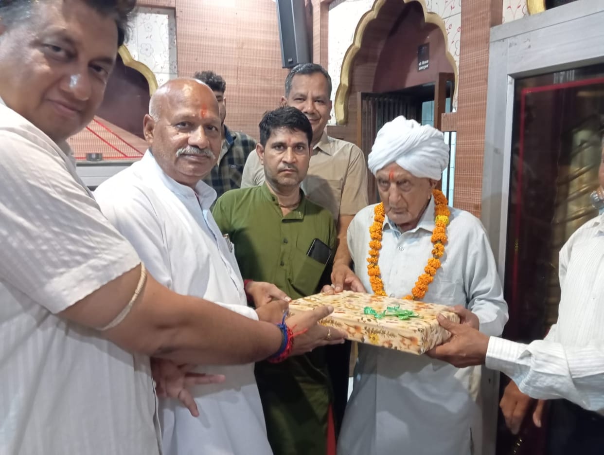 Honoured upon reaching the age of 100