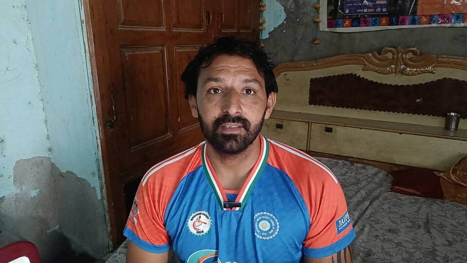 Wheelchair cricketer is now providing sports training to village children.