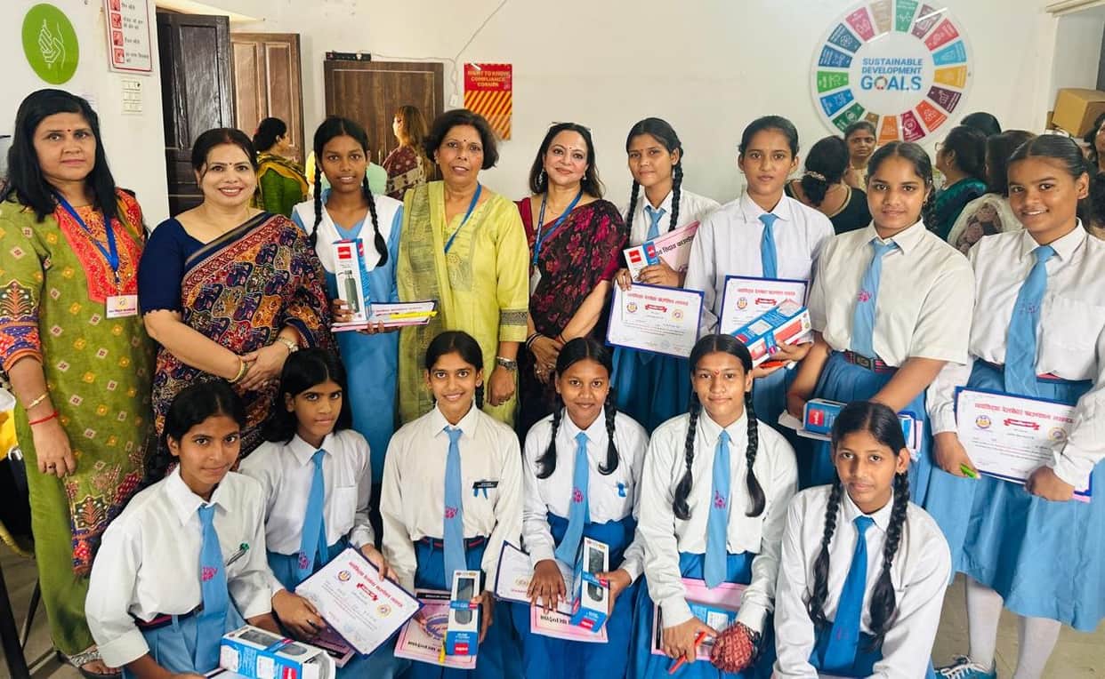 Saplings planted in honor of mothers; meritorious students felicitated.