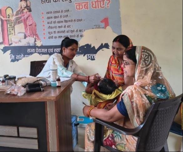 82 pregnant women, 259 children, and 26 adolescent girls vaccinated.