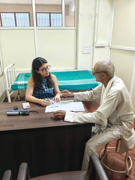 115 patients underwent check-ups at the camp.