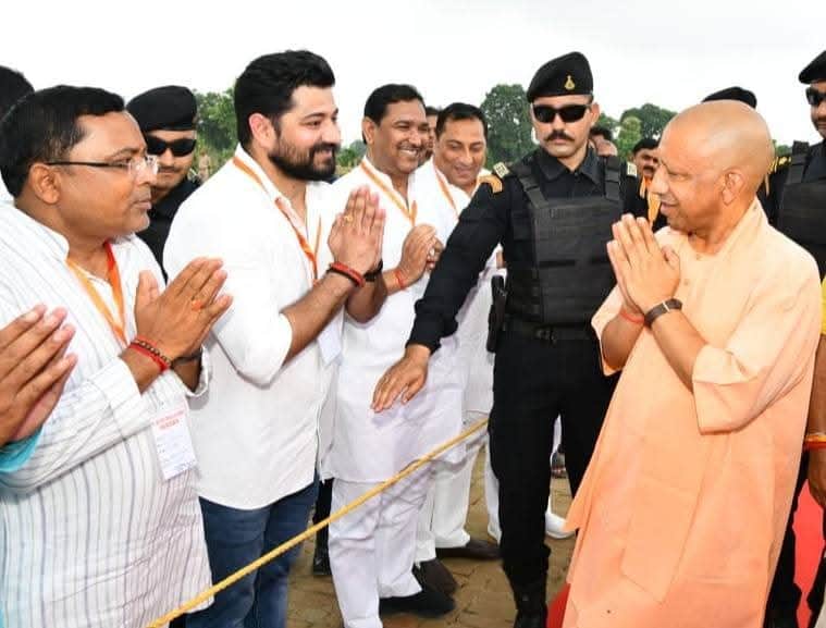 Chants of Bulldozer Baba echoed.
