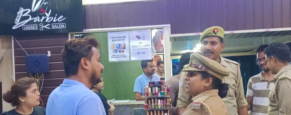 Police conducted checks at hotels and spa centers.