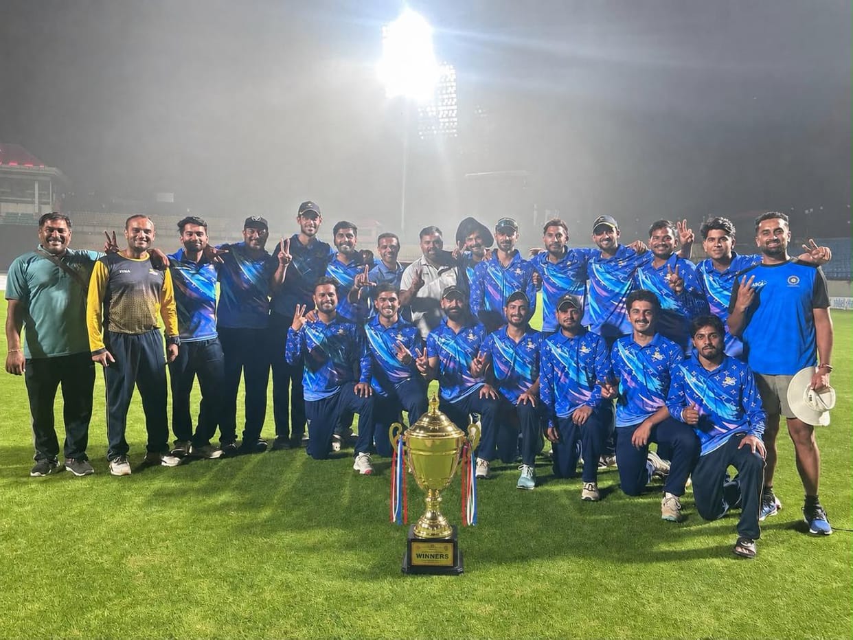 The Blue Team emerged as champions of the Men's T-20 Challenger Trophy.