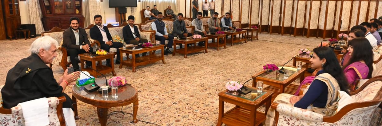 Srinagar, IIS Traini Officials, Meet LG, manoj Sinha