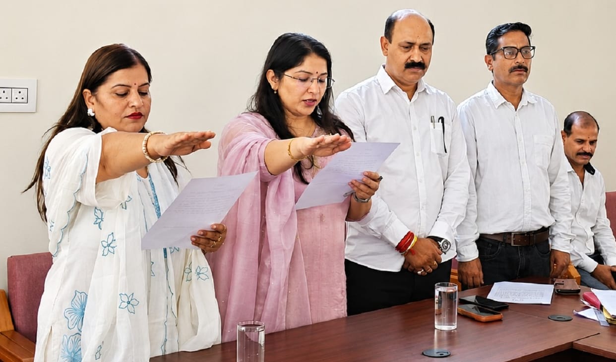 BDC Chairperson and Vice-Chairperson took the oath of office.