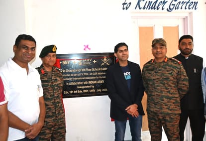 भारतीय सेना ने खबना में अपग्रेड किए गए सरकारी बॉयज मिडिल स्कूल का उद्घाटन किया। स्रोत सेना