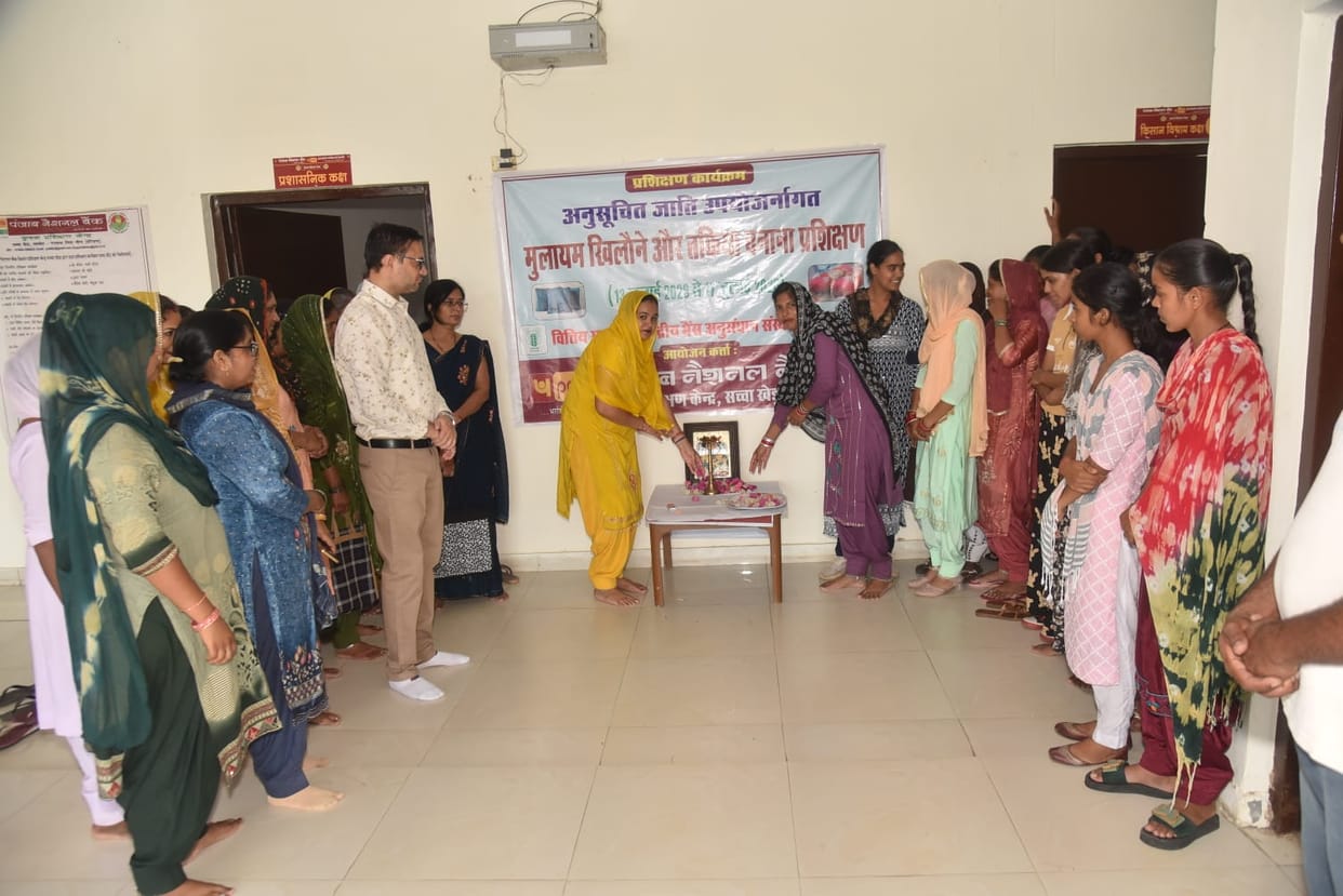 Training in handmade toy making for women and young women begins in Narwana.