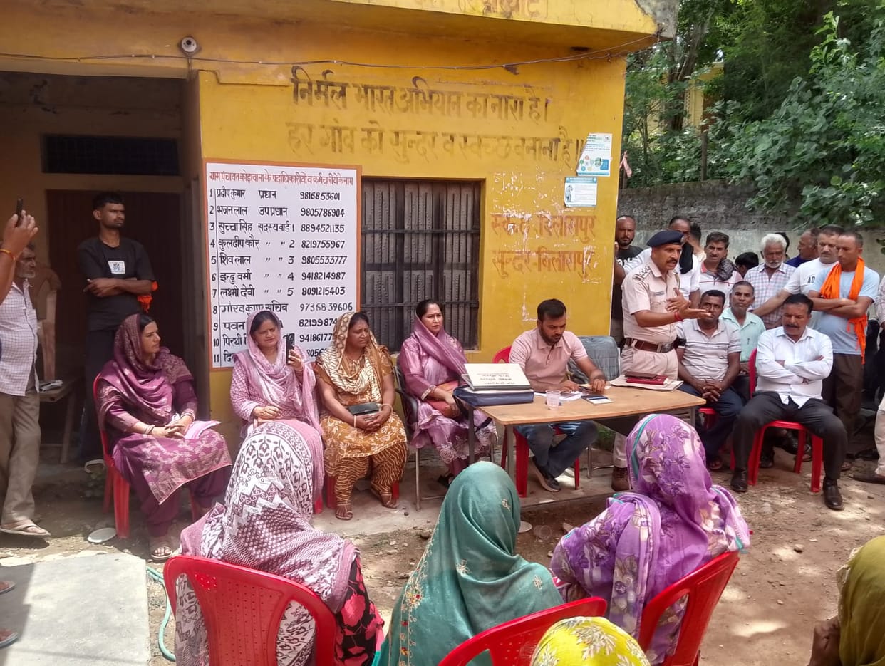 Discussion on development works in Kondawala Gram Sabha.