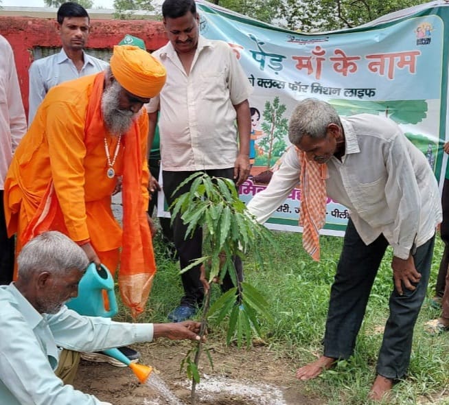 A wave of tree plantation flows from the source of Mother Gomti.