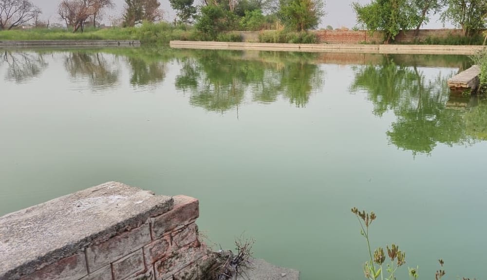 Brackish water was seeping into the brick tanks; now, the drinking water will be protected by an RCC base.