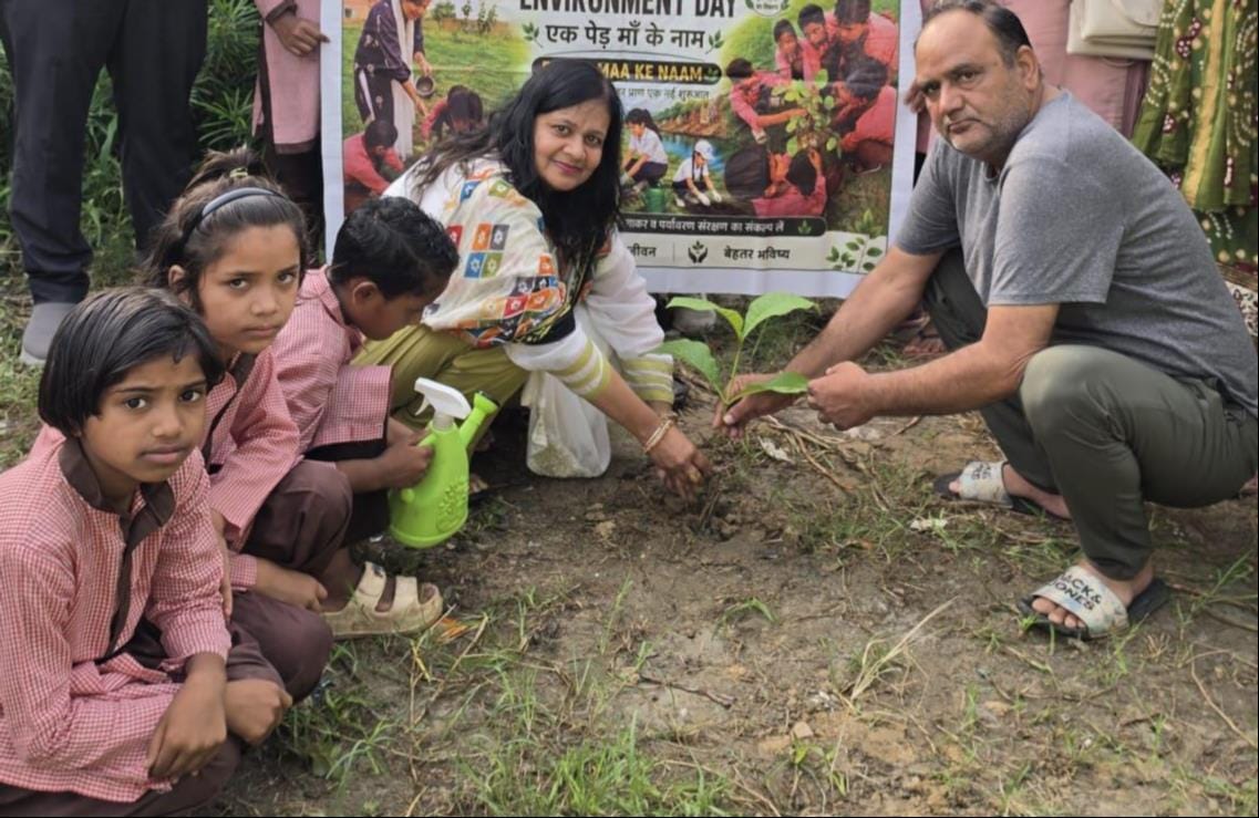 A call for greenery rises from the banks of the Khokhari River; saplings planted.