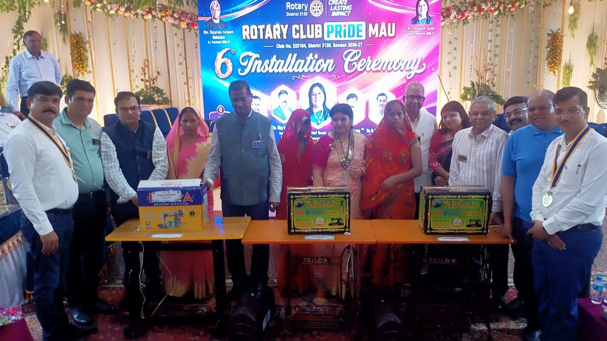 Sewing machines given to women