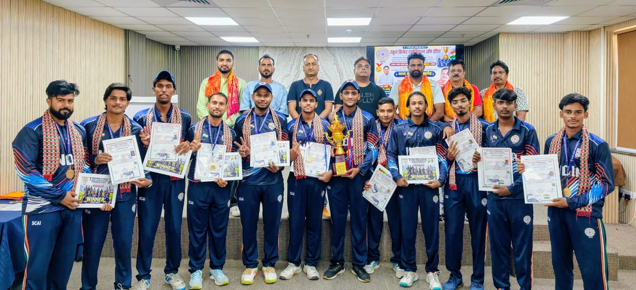Athletes who returned after winning gold in Nepal were felicitated.