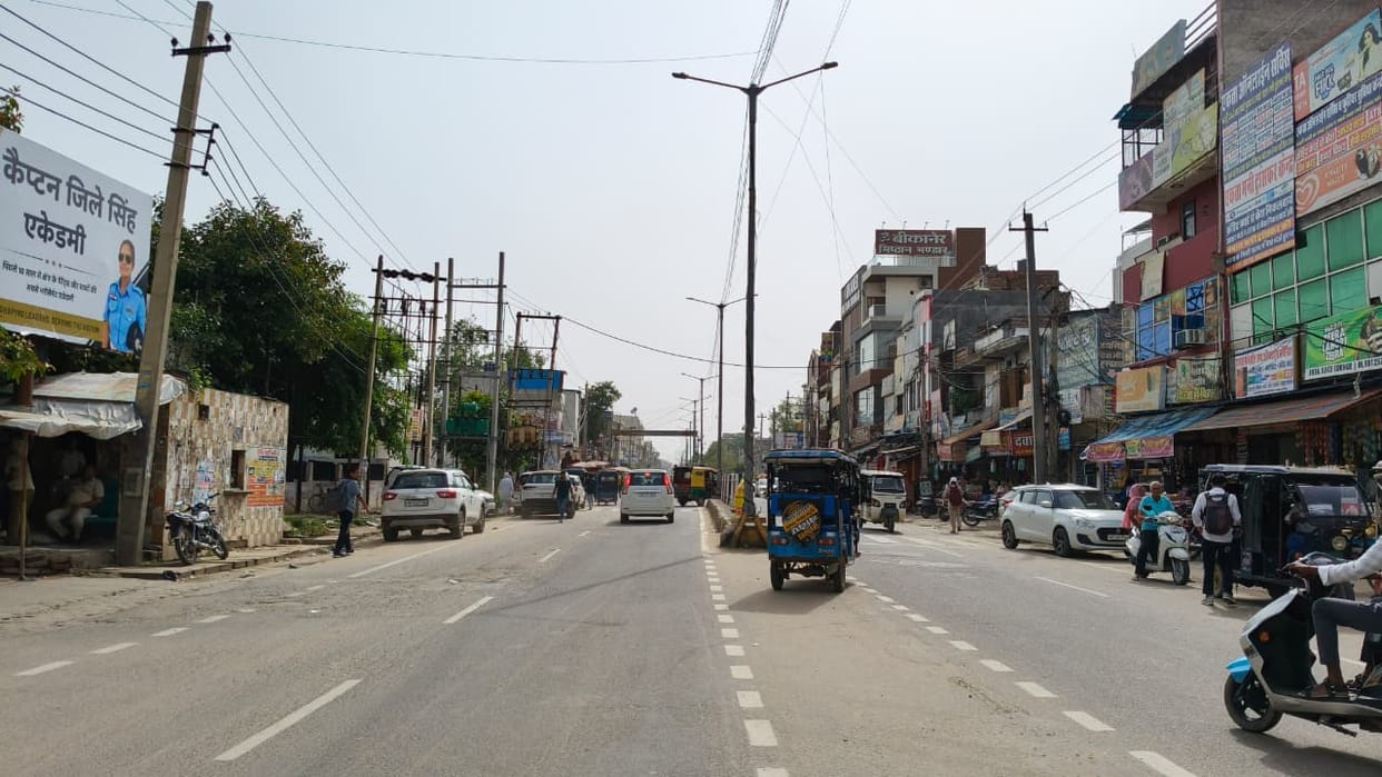 Three-day break in rainfall; people distressed by humid heat.