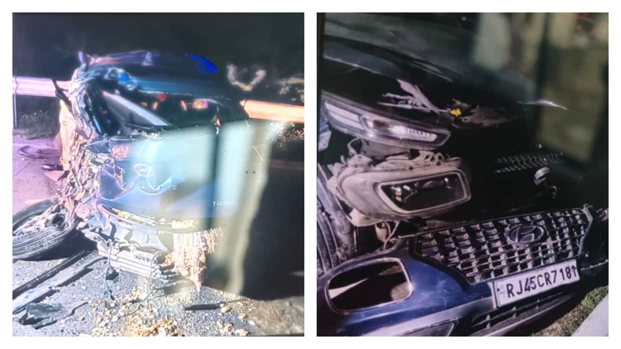 Kota News: Car Goes Out of Control While Avoiding Buffaloes, Runs Onto Divider; Two Friends Killed