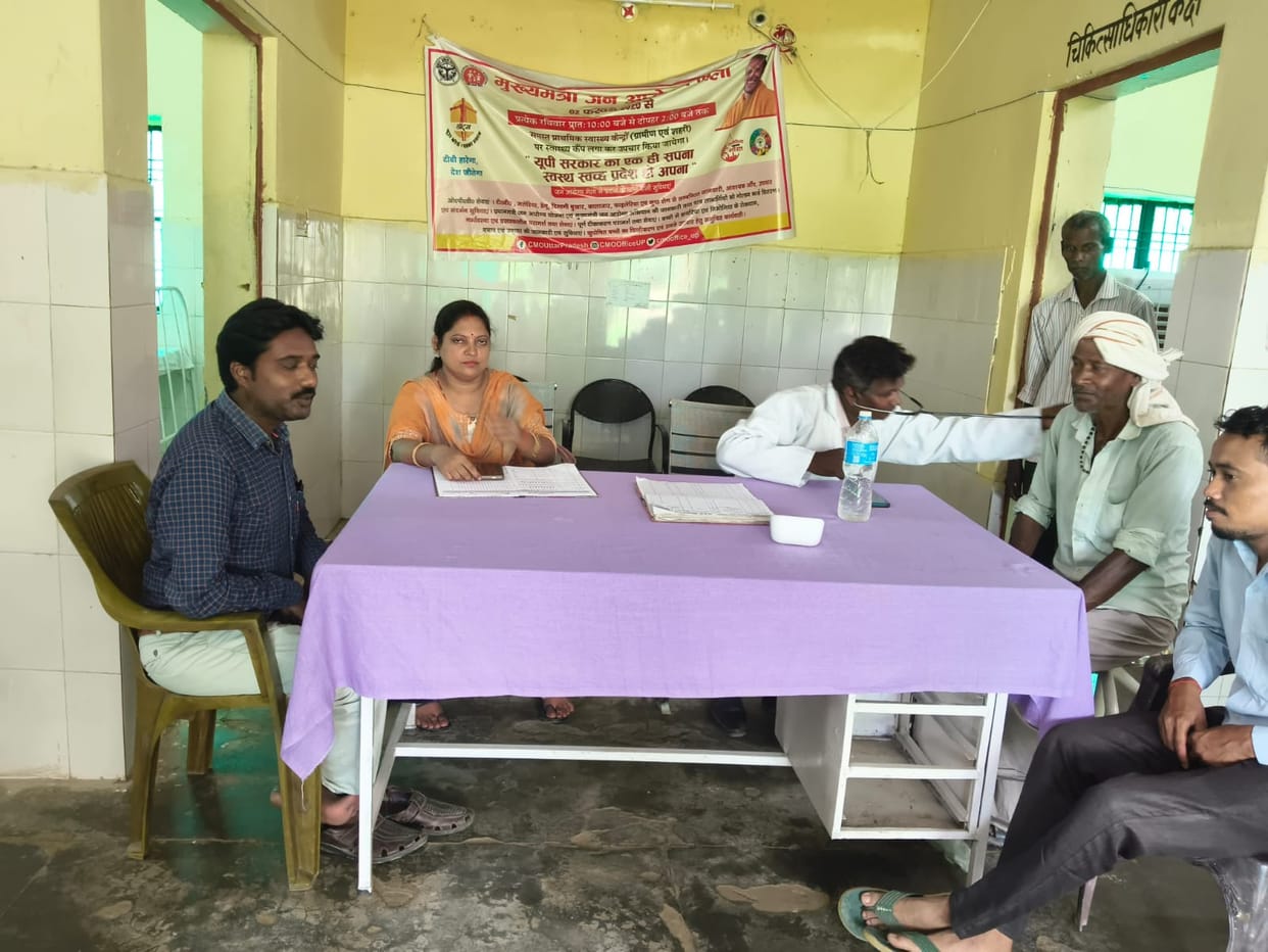 High number of patients with fever and skin diseases at the health fair.
