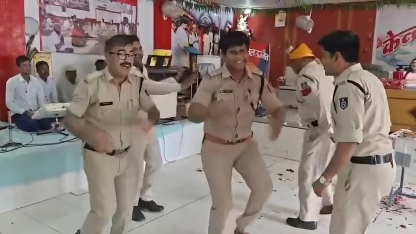 Birthday Party Inside Ujjain's Bhairavgarh Jail! Deputy Jailer Dances In Uniform To Govinda Song