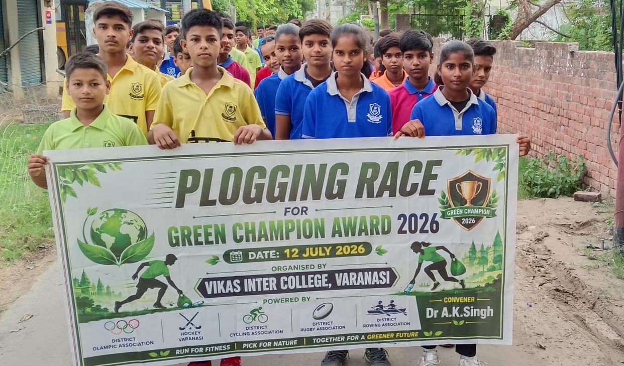 Shreya won the Green Champion Award in the 5km plogging race.