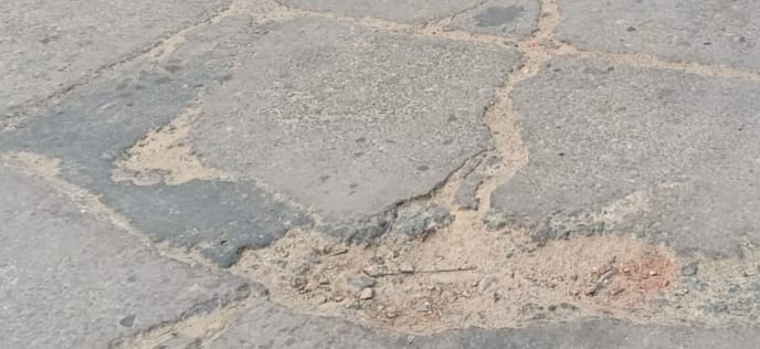 Potholes on the Akola main market road have become life-threatening.