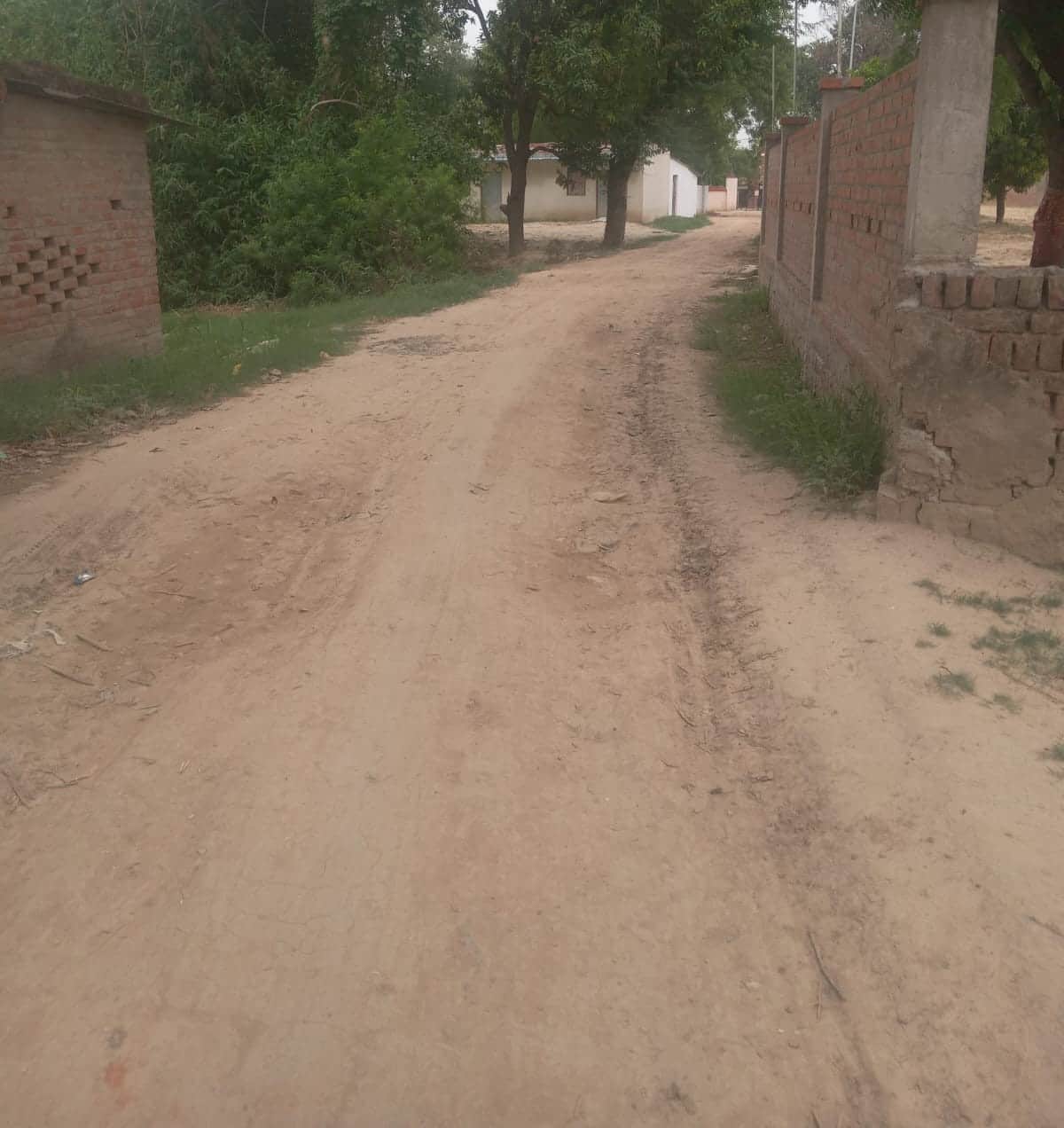 डीघ ब्लॉक के साकेतनगर जाने वाली कच्ची सड़क। संवाद