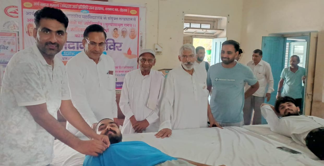 50 people donated blood at the camp.