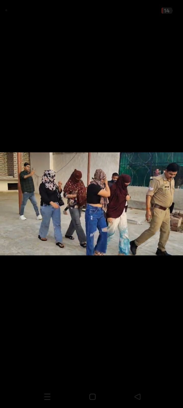 Police raid hotel; four women from Delhi and Ghaziabad apprehended.