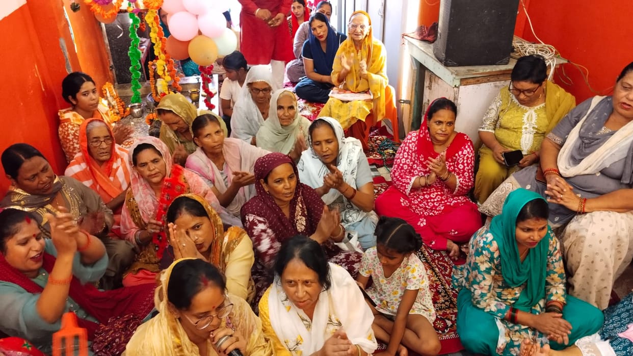 Devotees recited the Sundarkand at the temple