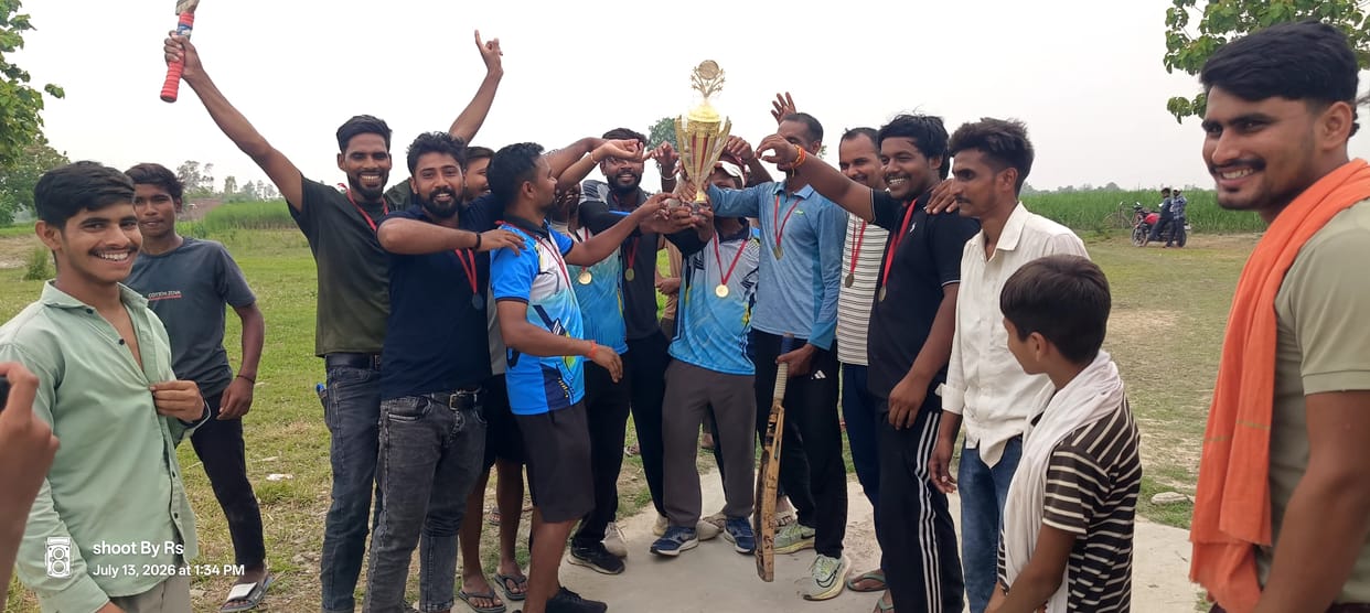 Rahul's unbeaten innings secured a victory for the Gagargad team.