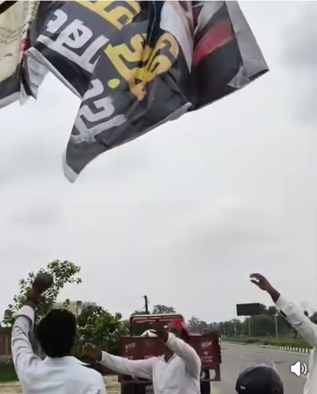 SP workers tore down objectionable posters